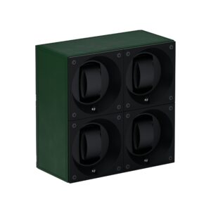 Masterbox quad green Leather Front angle